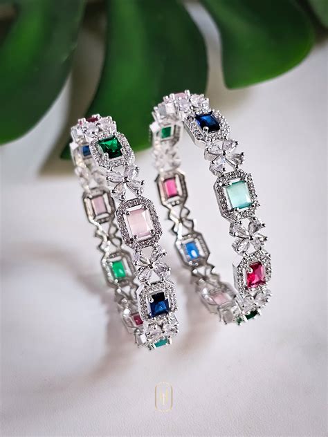 American Diamond Bangles – HOUSE OF IVNAT