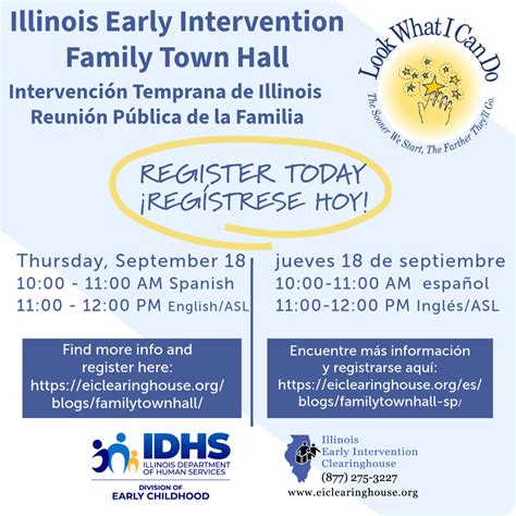 Early Intervention Town Hall Meeting for Families | Illinois Early ...