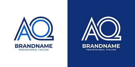 Premium Vector | Letter aq line monogram logo suitable for any business ...