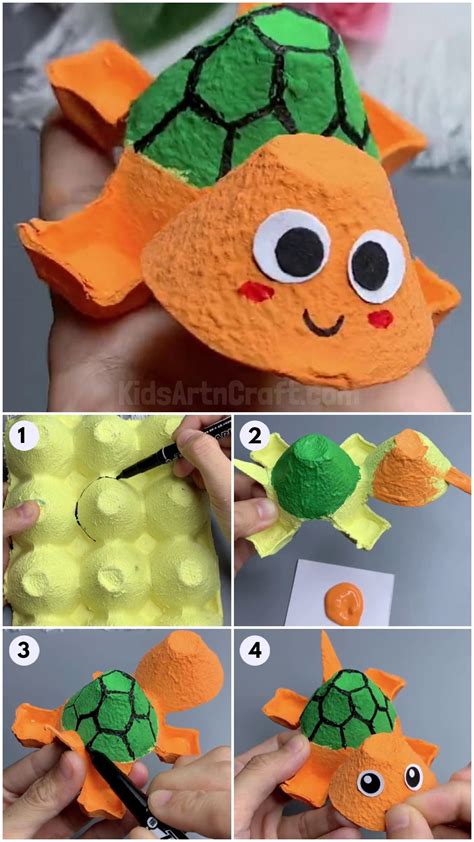 DIY Egg Carton Turtle Craft For Kids - Kids Art & Craft in 2025 ...