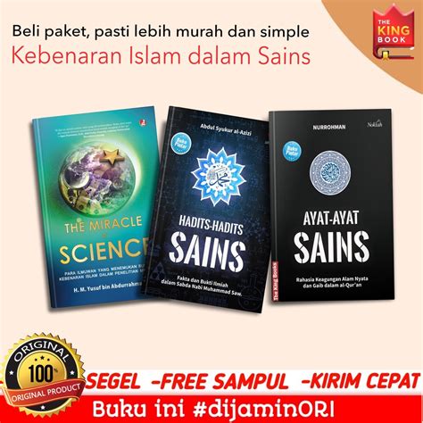 Jual Paket 3 Buku the miracle of science ayat ayat sains hadis hadis ...