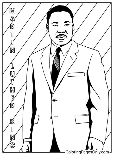 Luther Martin Coloring King Pages Jr Worksheets History Kids Worksheet ...