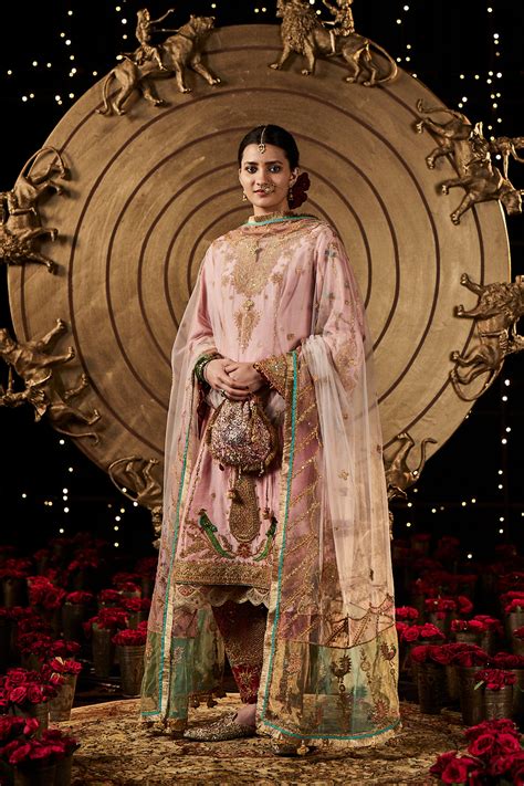 Soft Pink Tulle Kalidar Kurta Set – Rimple & Harpreet