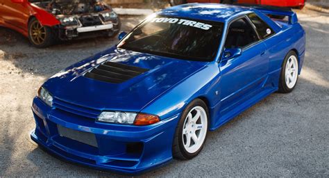 Tuned Bayside Blue Nissan R32 GT-R Puts Out 550 WHP | Carscoops