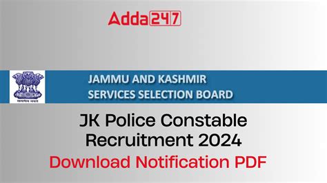 JKSSB Police Constable Recruitment 2024, 4002 Vacancies, Selection ...