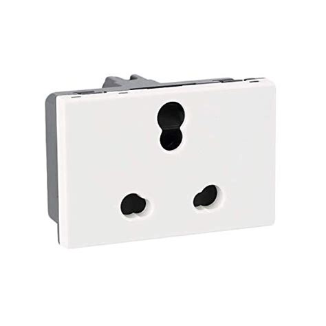 Buy Legrand Arteor Indian Standard Socket (2P+Earth) (White, Pack of 5 ...