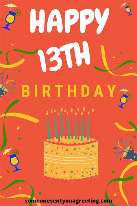 Happy 13th Birthday Wishes for a Teenager - Someone Sent You A Greeting