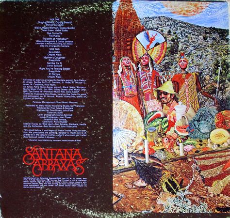 SANTANA's Abraxas: The Groundbreaking 1970 Vinyl Album Everyone Should ...