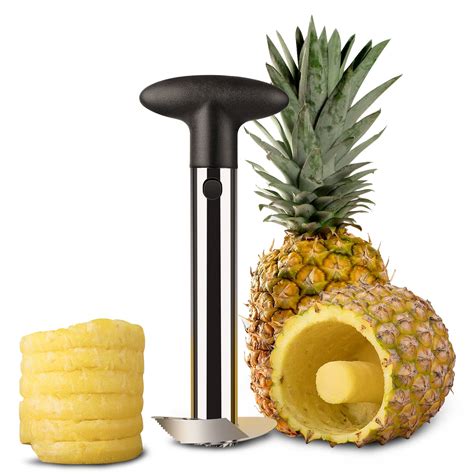 Pineapple Corer Slicer Peeler, Stainless Steel Eye Remover Decorer ...