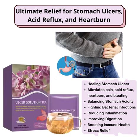 Ulcer Solution Tea Soothes Stomach Ulcers, Acid Reflux, Bloating ...