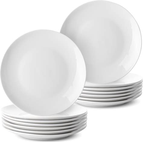 Amazon.com | BABALIU 6 Inch Porcelain Appetizer Plates Set of 18, Small ...