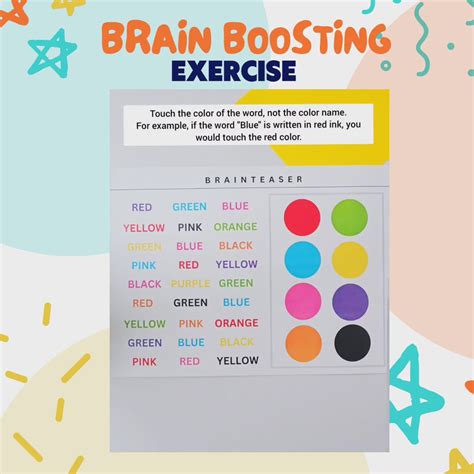 Brain Boosting Exercise Worksheets - Set of 5 (Digital Download)