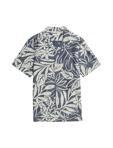 Buy Pure Cotton Hawaiian Shirt at Marks & Spencer