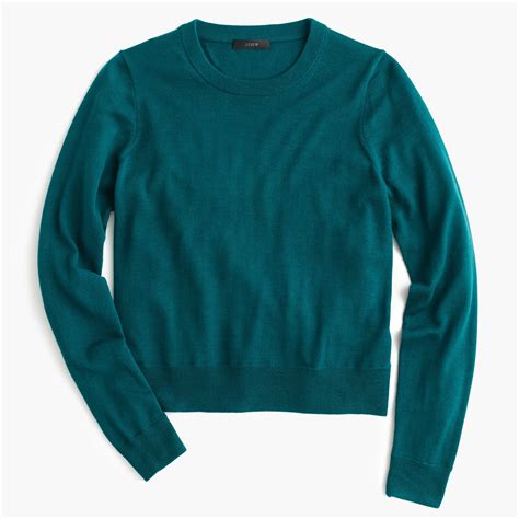 J.Crew: Merino Wool Crewneck Sweater For Women