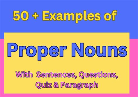50 + Proper Noun Example Sentences: Better English Grammar!