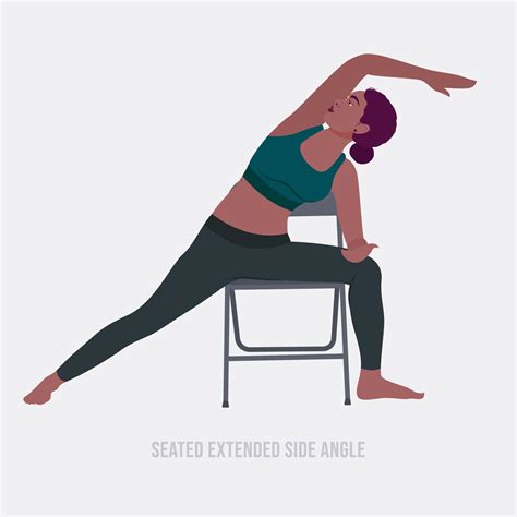 Seated Extended Side Angle exercise.woman doing fitness and yoga ...