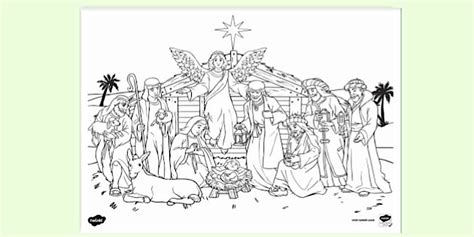 Free Printable Nativity Colouring | Colouring Sheets