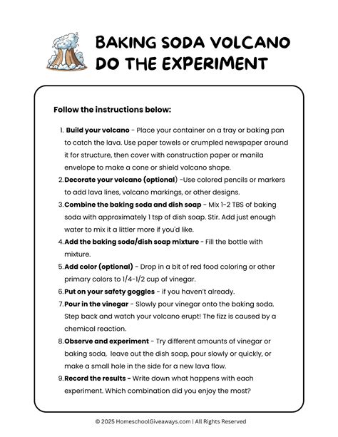 Easy Baking Soda Volcano Science Experiment for Kids