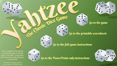 Free Online Yahtzee Games You May Get Various Combos For. - Printable ...