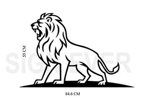 SIGN EVER Lion Wall Sticker for Kids Room Home Bedroom Living Room ...
