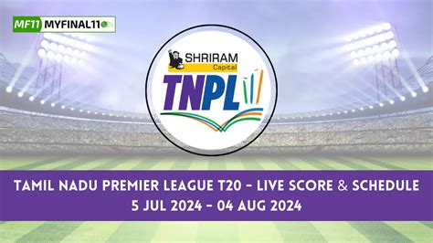 Tamil Nadu Premier League 2024: Get TNPL Live Score, shedule, Updates