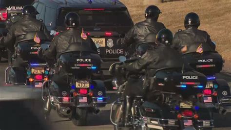 Funeral procession for Milwaukee Officer Jerving | FOX6 Milwaukee