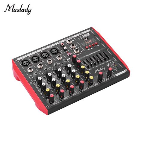 Muslady Portable 6-Channel Mixing Console with BT Connection India | Ubuy