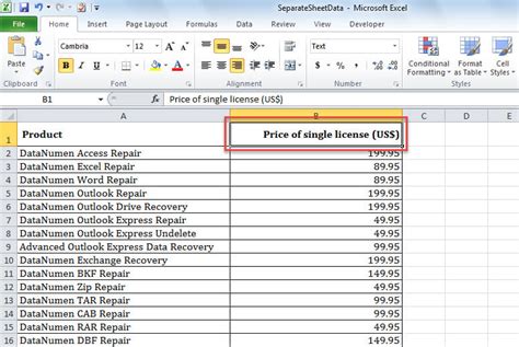 Image result for How to Create Worksheets Based On Column Data in Excel