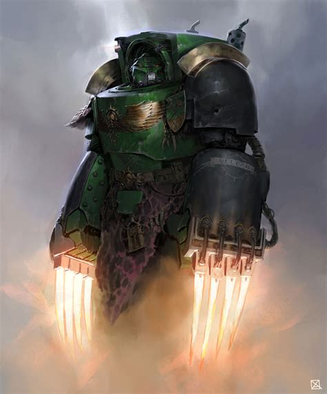 Salamander Captain - Art by Mykyta Vasilchuk - 40K Gallery | Warhammer ...