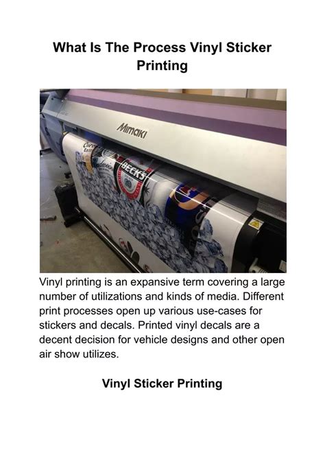 Image result for Vinyl Sticker Process