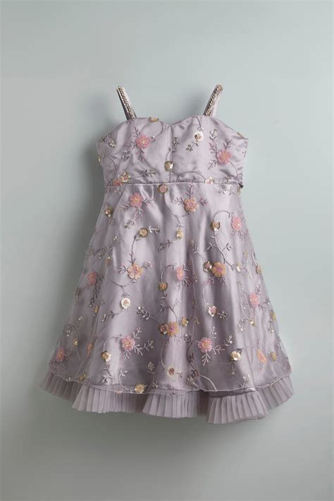 Party Dress for little girls - Net Embroidery – Urbanrac