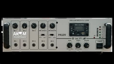AKOM Hybrid IP Amplifier Series | SIP Based Public Address System 120W ...