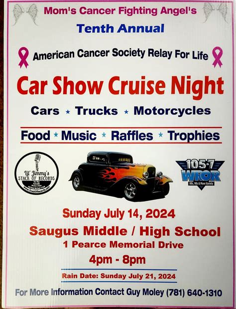 Moms Cancer Fighting Angels Car Show Cruise night. , Saugus Middle high ...