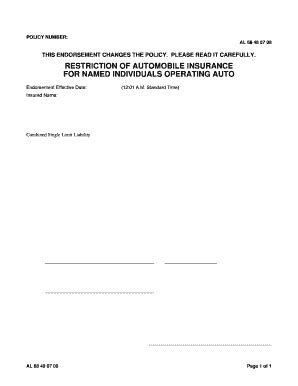 Driver Exclusion Form Pdf - Fill Online, Printable, Fillable, Blank ...