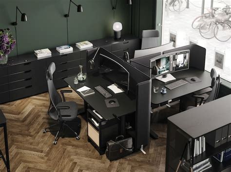 Office furniture for a drop-in co-working space - IKEA