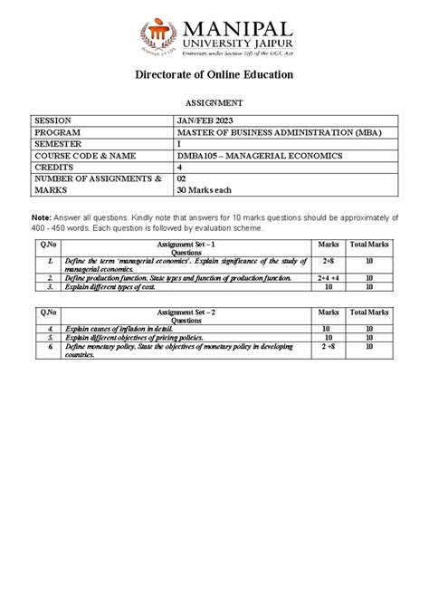 Assignment_DMBA105_MBA 1_Set-1 and 2_Jan-Feb_2023 - Directorate of ...