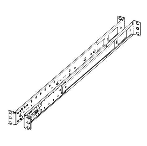 Dell Adjustable 4-post mounting bracket for select 1U networking ...