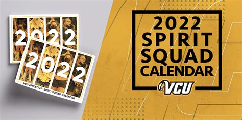 2022 VCU Spirit Squad Calendars - Virginia Commonwealth University