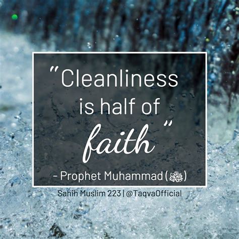 Cleanliness is Half of Faith