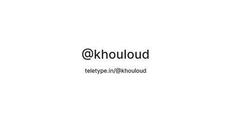 @khouloud — Teletype