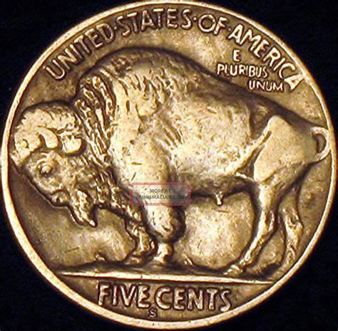 1919 - S Buffalo Nickel, Rare In Circulated Ef