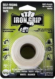 IPG Sw110 Iron Grip Self-Fusing Silicone Tape, 1" X 10 Ft, White ...