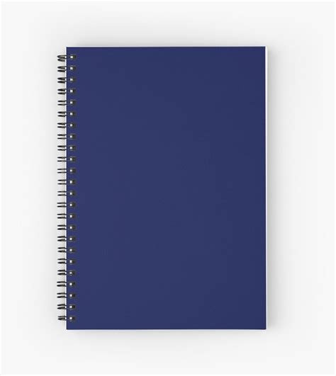 Classic Navy Blue Solid Color Spiral Notebook by podartist in 2021 ...