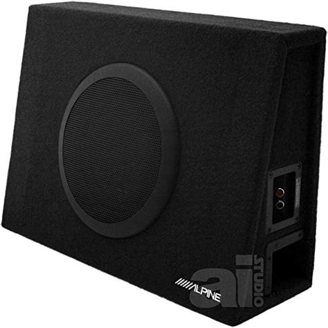 Buy Alpine 10 Inch 1000 Watt Loaded Ported Truck Subwoofer Enclosure ...