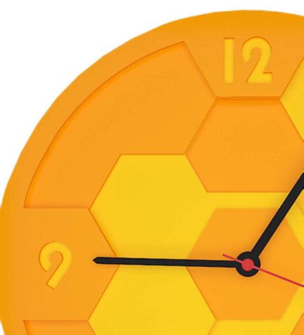 Honeycomb Pattern MDF Modern Analog Wall Clock – Dekorspace