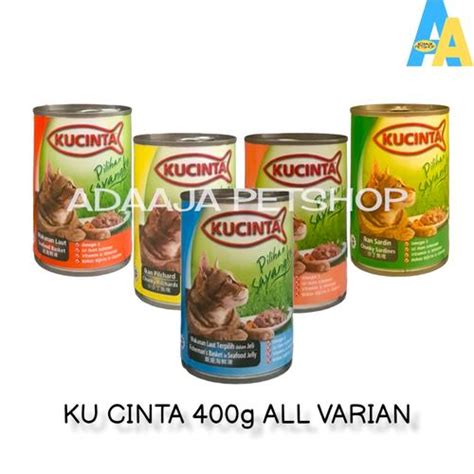 Jual Makanan Kucing Kaleng Kucinta 400g All Varian - TUTUP KALENG - Kab ...