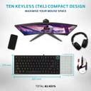 EVOFOX Katana X2 TKL Mechanical Wired USB Tenkeyless Gaming Keyboard ...