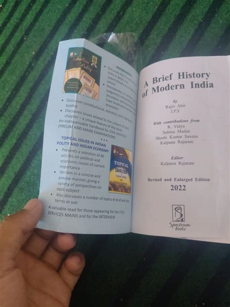 Modern India | Brief History | Spectrum | Rajiv Ahir | 2022/Edition ...