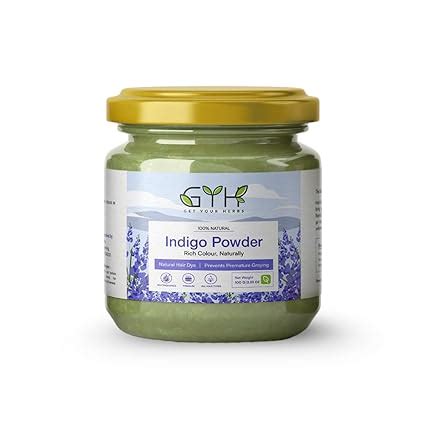 Buy GYH - 100% Natural Indigo Powder for Hair, Chemical-Free Hair Dye ...