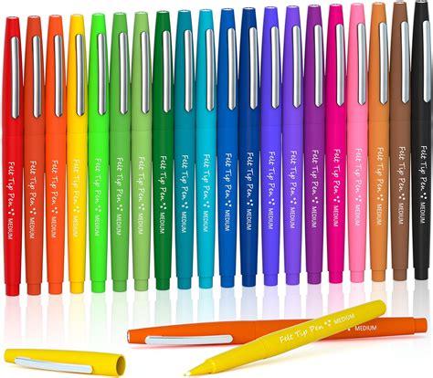 Amazon.com : Paper Mate Flair Felt Tip Pens, Medium Point 0.7 ...